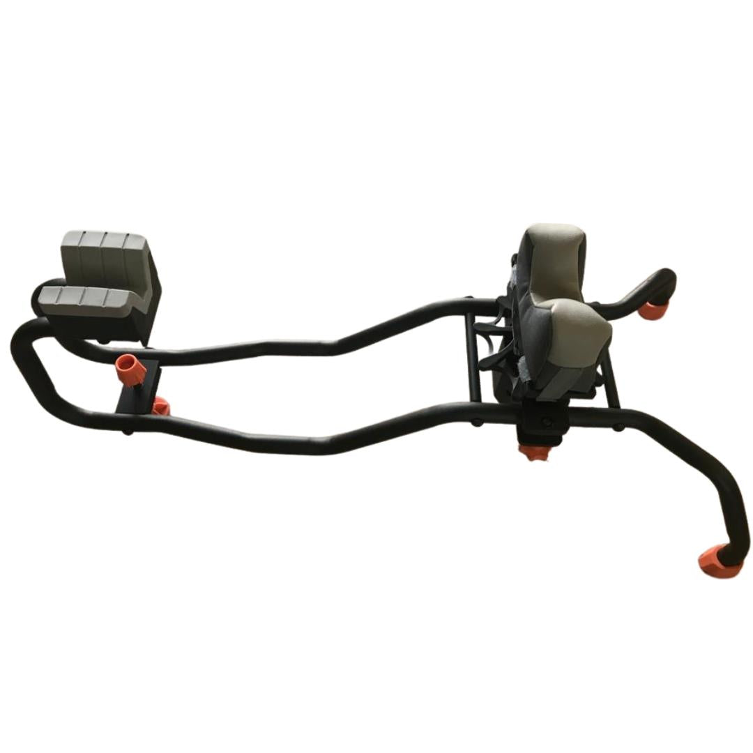 Heavy-duty adjustable ambidextrous gun rest by ECHO, featuring a sturdy design for secure firearm support.