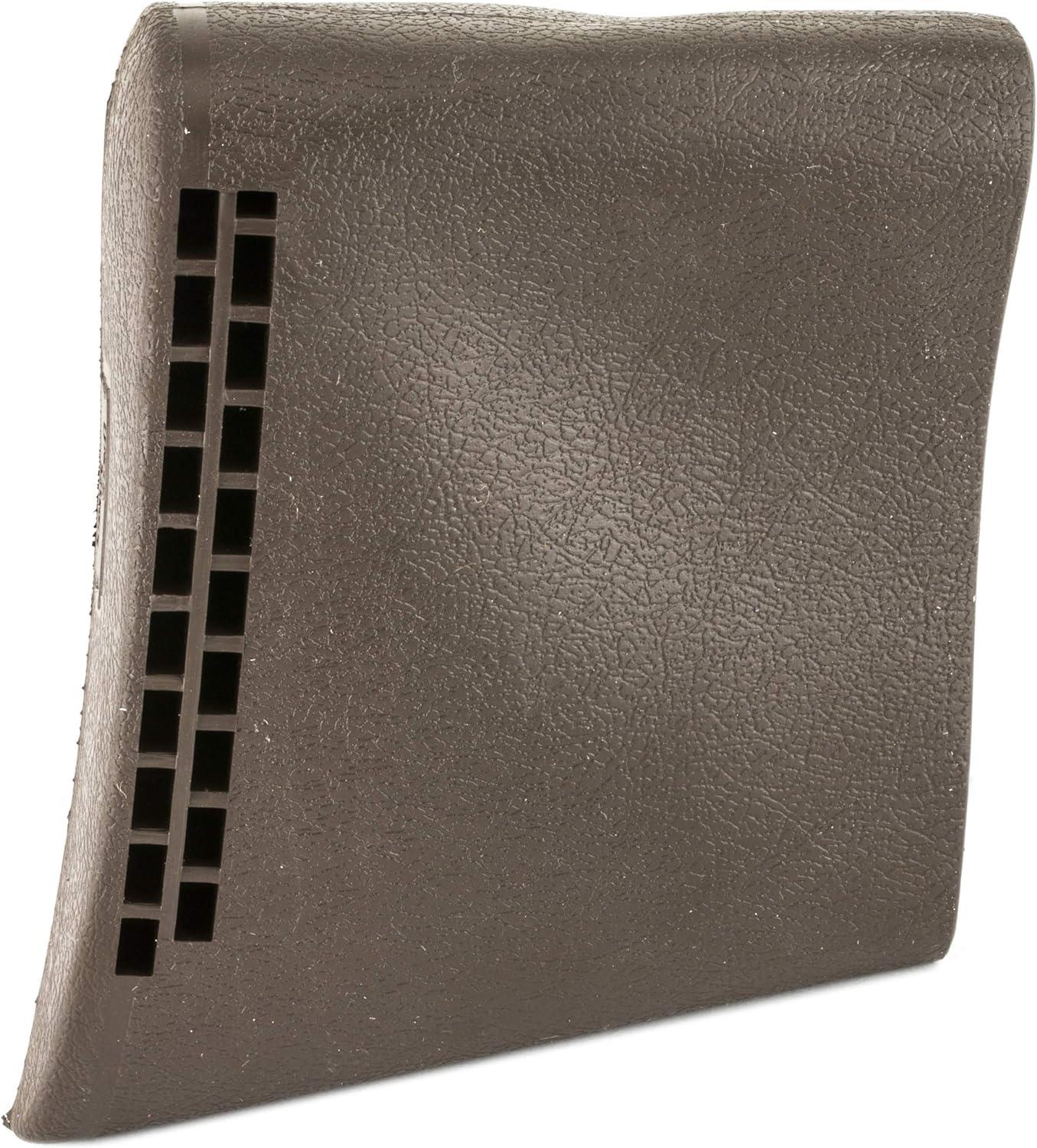 EDGAR Butler Creek slip-on recoil pad attached to a firearm stock for improved comfort and recoil absorption.
