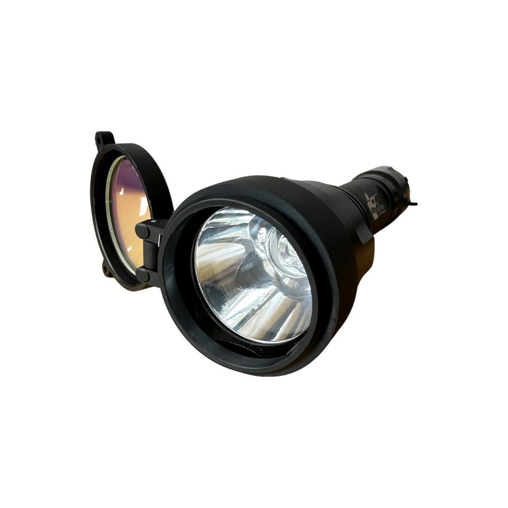 Red torch filter adapter from ALIEXPRESS, designed for attaching filters to handheld torches or welding tools.