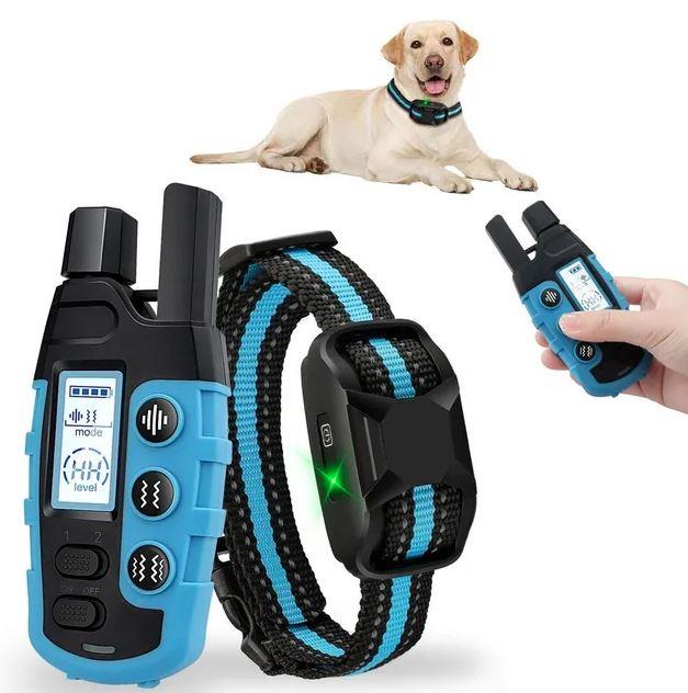 Dog training collar by ALIEXPRESS featuring vibrating, non-shock remote control for effective pet training.