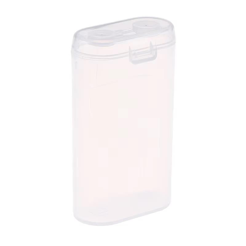 Compact 18650 battery carry case by ALIEXPRESS for safe storage and transport of 18650 lithium batteries.