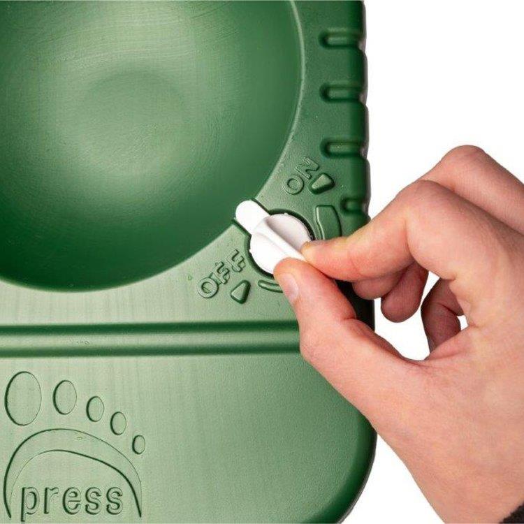 Fairfax Porta-Bowl dog water bowl with collapsible design, made of durable, portable material for convenient pet hydration.