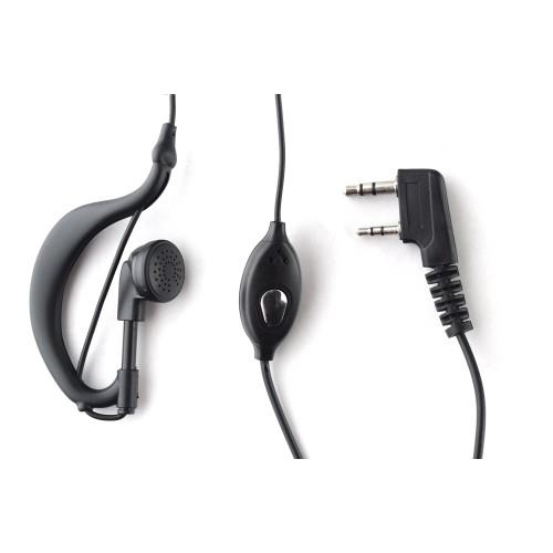 PAMA earpiece and microphone designed for PMR Delta Radio, showing the compact earpiece with attached mic and clip.