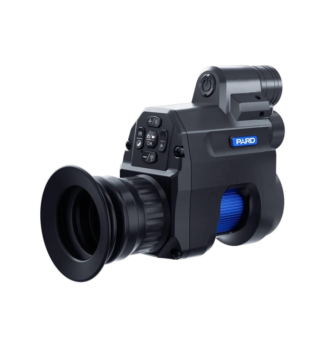 PARD NV007 V2 850 nm Night Vision Add-On mounted on a rifle scope for enhanced low-light visibility.