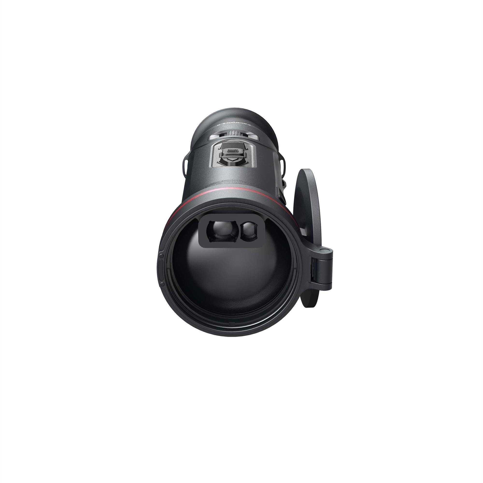 ELITE HIKMICRO Falcon FQ50L 2.0 hand-held thermal imager monocular with 50mm lens, 640x512px resolution, and laser rangefinder.