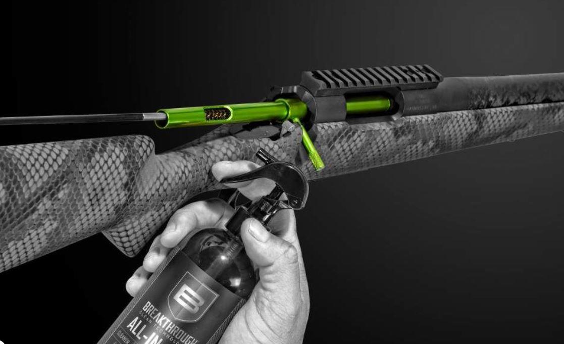 EDGAR Breakthrough Aluminum Universal Bore Guide fits firearm bores from .17 to .416 for precise cleaning and maintenance.