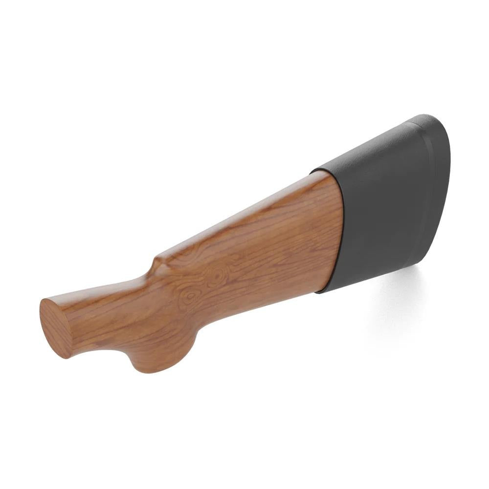 SPORTSMAN Kickeez Slip-On Recoil Pad shown on firearm, cushioned, slip-on design for recoil absorption and comfort.
