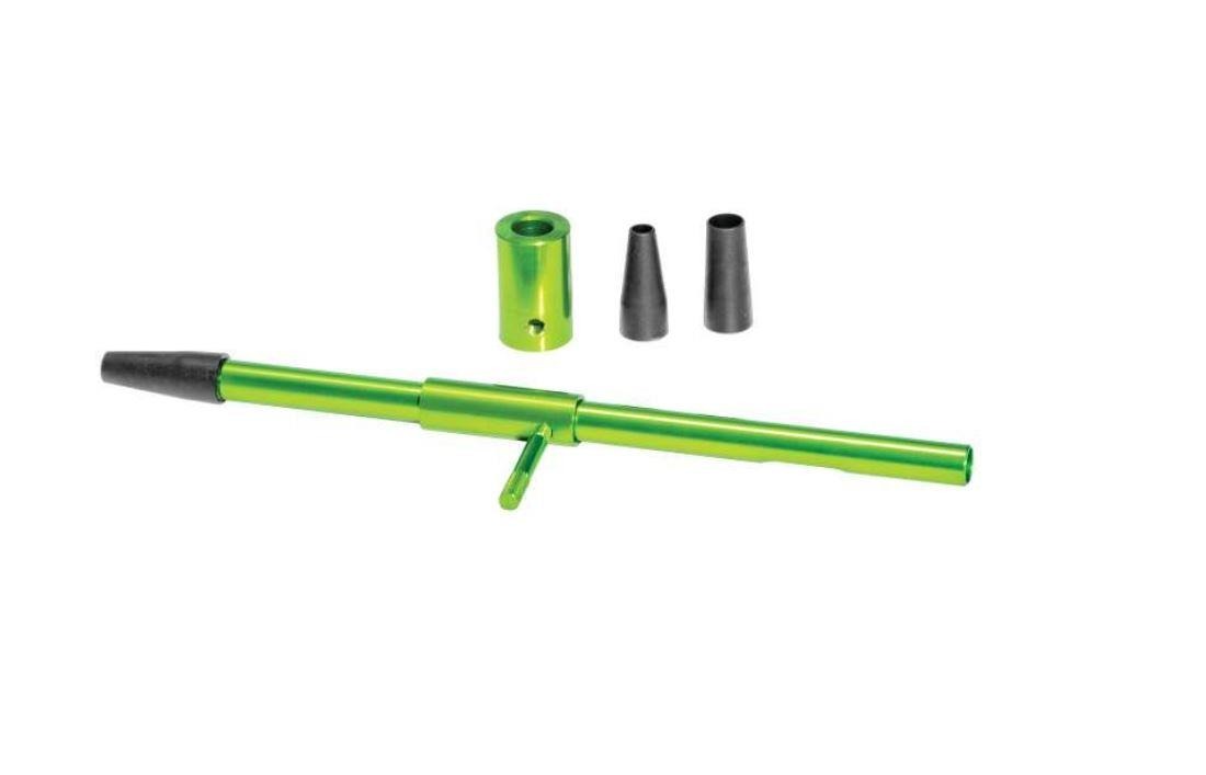 EDGAR Breakthrough aluminum universal bore guide fitting rifle bore sizes .17 to .416, shown with adjustable components.