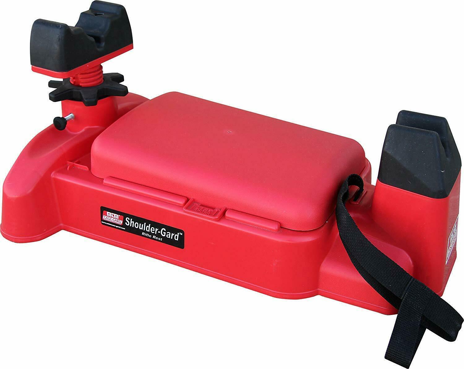 Rothery MTM shoulder guard rifle rest with padded support for stability during shooting, shown on a white background.