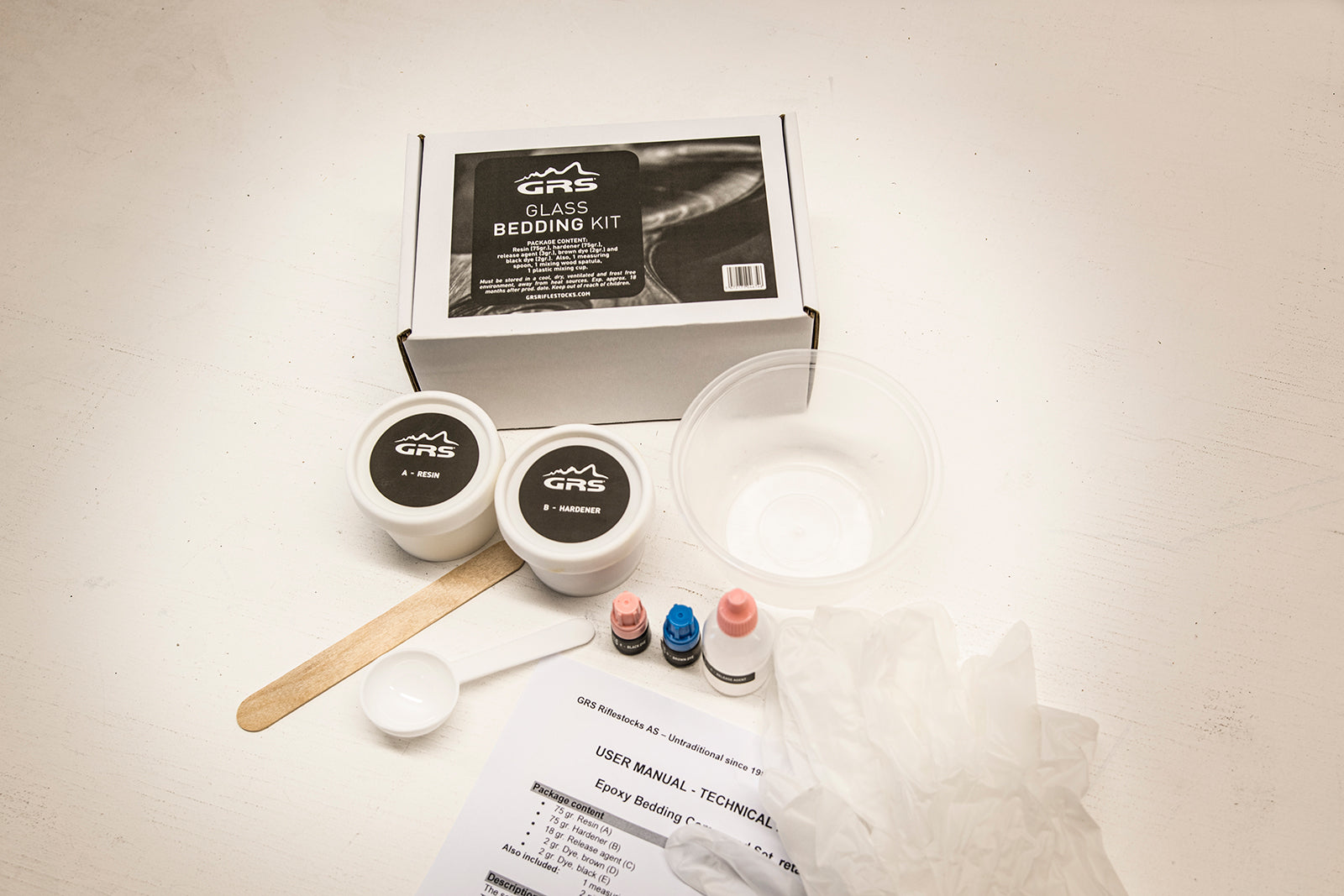 GLASS BEDDING KIT 500GR