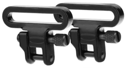 1-inch tactical rifle sling swivels and mount attachment for secure weapon strap connection, compatible with tactical firearms.
