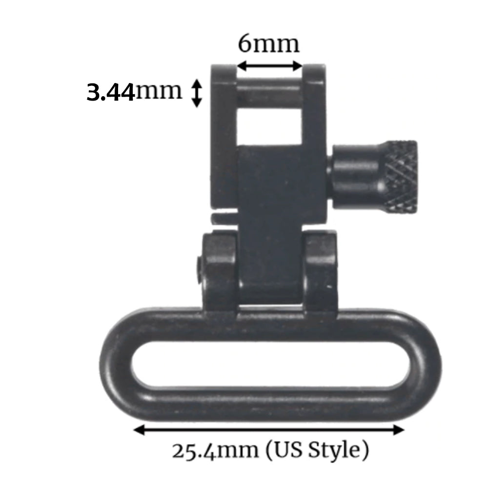 1-inch tactical rifle sling swivels mount attachment with durable design for secure firearm strap attachment.