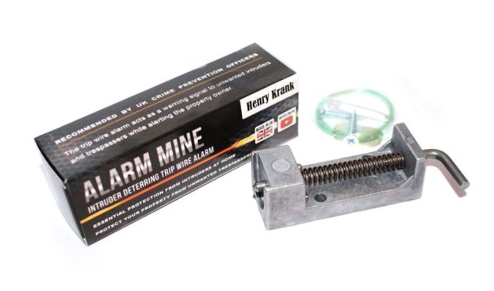 ALARM MINE INTRUDER DETERRING TRIP WIRE BY HENRY KRANK