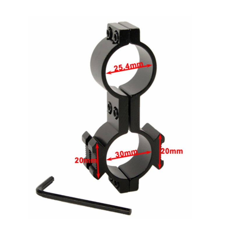 Shenzhen Home Security 25mm and 30mm duel torch mount with sturdy metal construction, designed for security cameras or lighting fixtures.