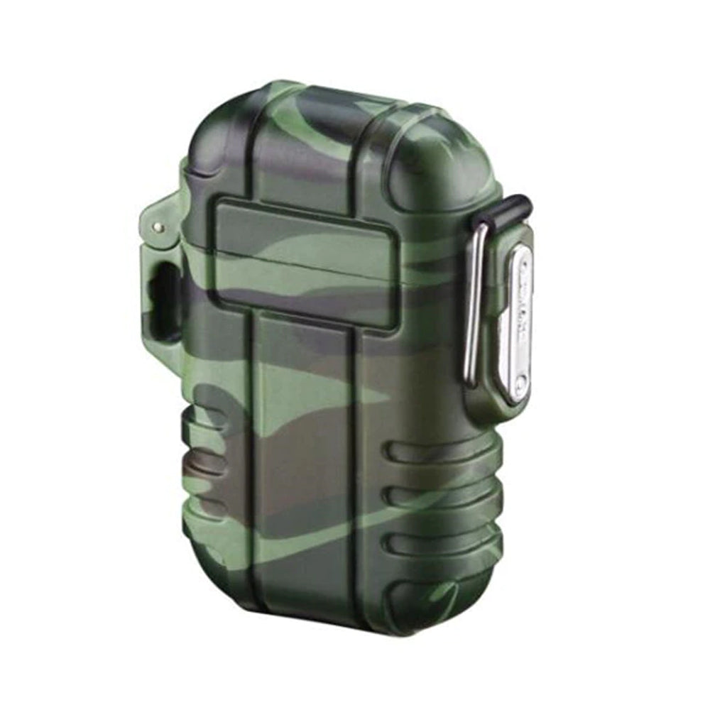 Camo gas lighter from AliExpress with a camouflage pattern, compact design, and metal ignition switch for easy lighting.