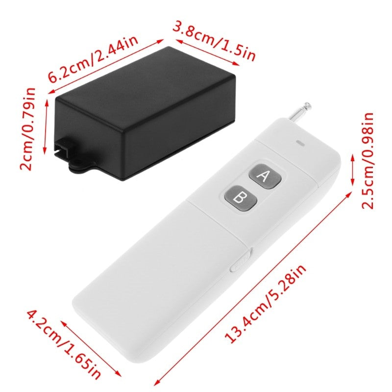 Magnet and flapper long-range remote control switch by ALIEXPRESS, on/off function, compact design, suitable for automation projects.
