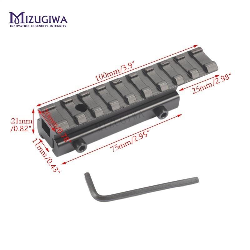 DOVETAIL TO PICATINNY ADAPTER MOUNT SCOPE EXTENDER MOUNT 11MM TO 20MM