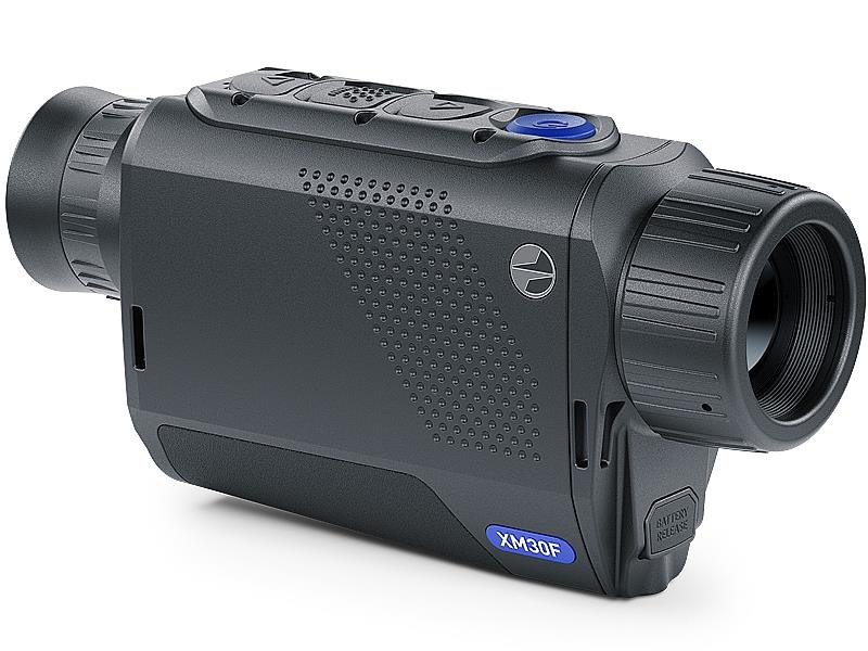 Thermal monocular Pulsar Axion XM30F by A1 DECOY LTD showing a compact, handheld device with lens and thermal sensor