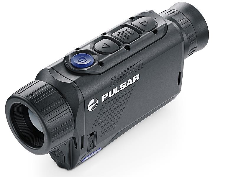 A Pulsar Axion XM30F thermal monocular from A1 DECOY LTD showing a compact device with thermal imaging lens and controls