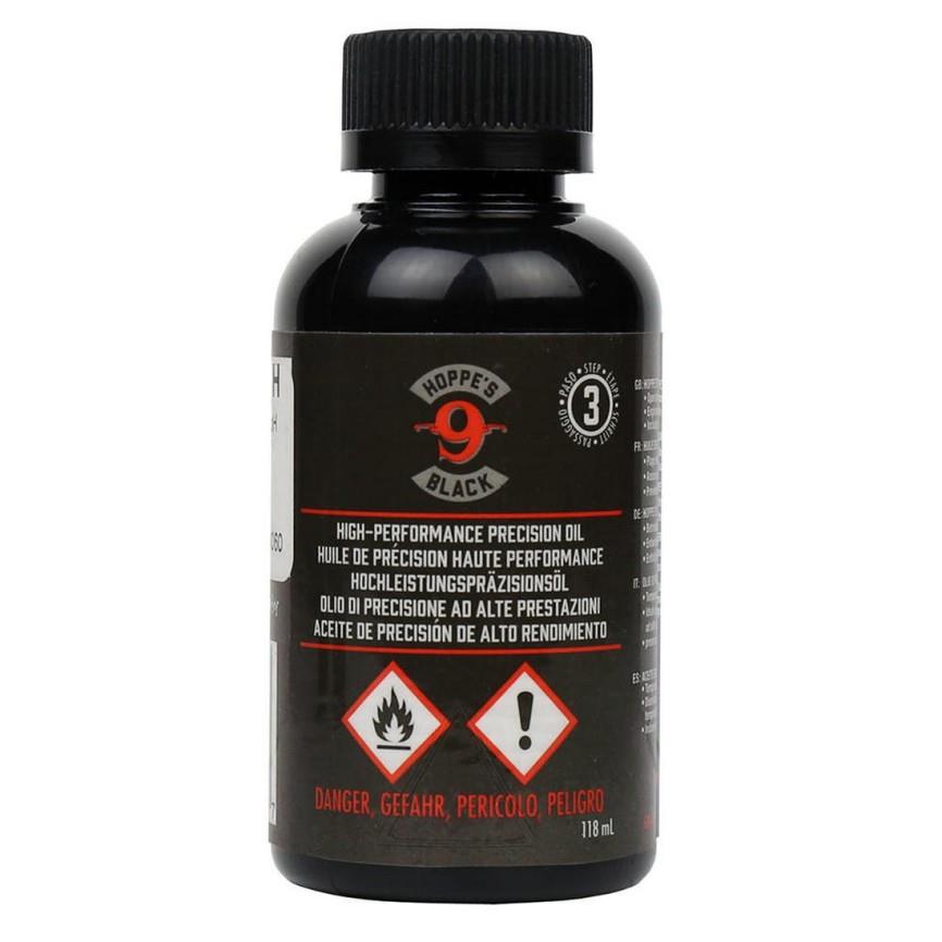 EDGAR Hoppe's No 9 high-performance precision oil in a small bottle, used for firearm maintenance and lubrication.