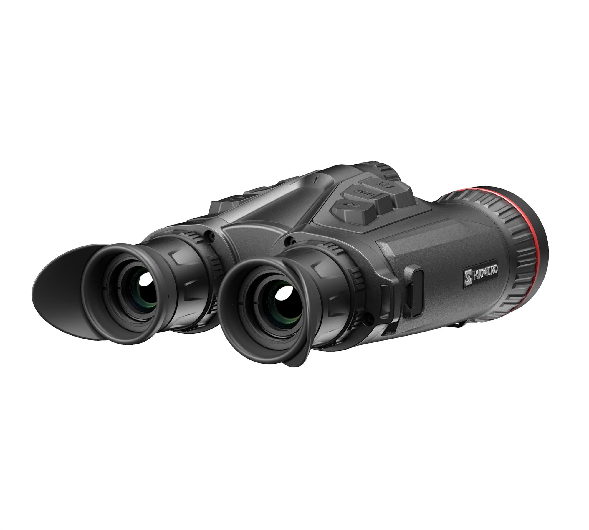 ELITE HIKMICRO Habrok Pro thermal binocular with 1280px sensor, 60mm lens, 4K optical camera, and laser rangefinder in scope.