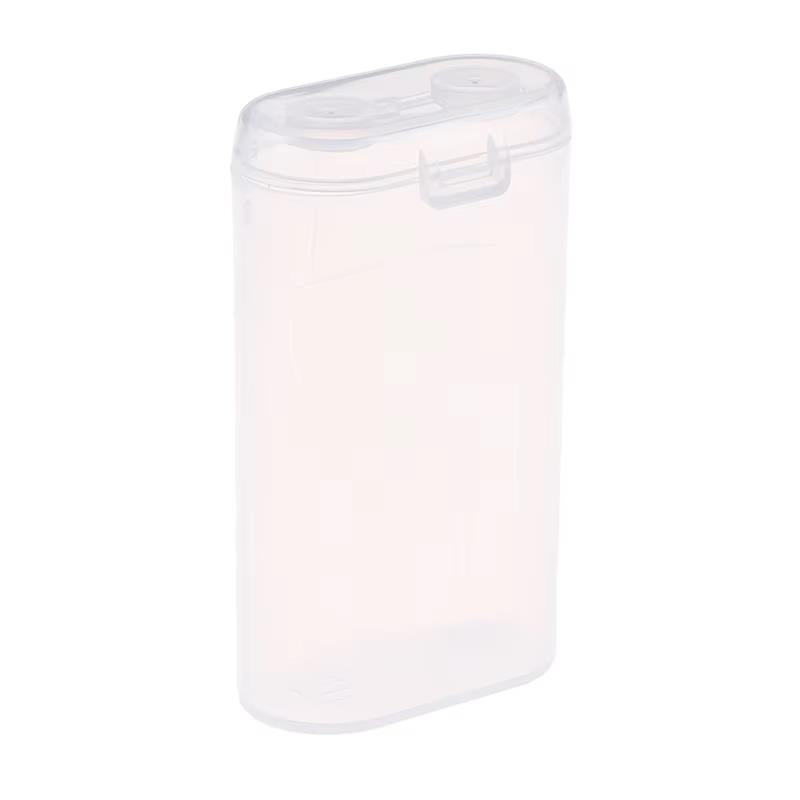 Aliexpress 18650 battery carry case in black with multiple compartments for safe storage of rechargeable lithium-ion batteries.