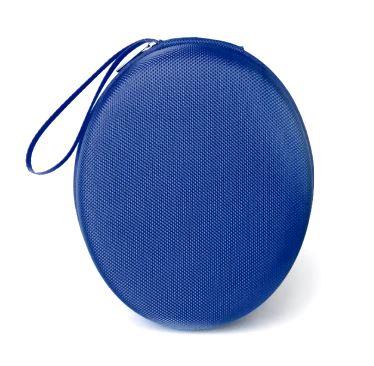 Blue ear defender carry case from ALIEXPRESS, compact protective storage with zipper closure for hearing protection accessories.