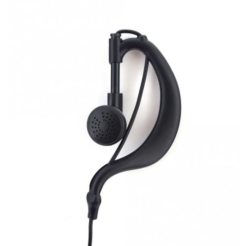 PAMA Pama Earpiece and Microphone for PMR Delta Radio, close-up view of communication device with earpiece and mic attached.