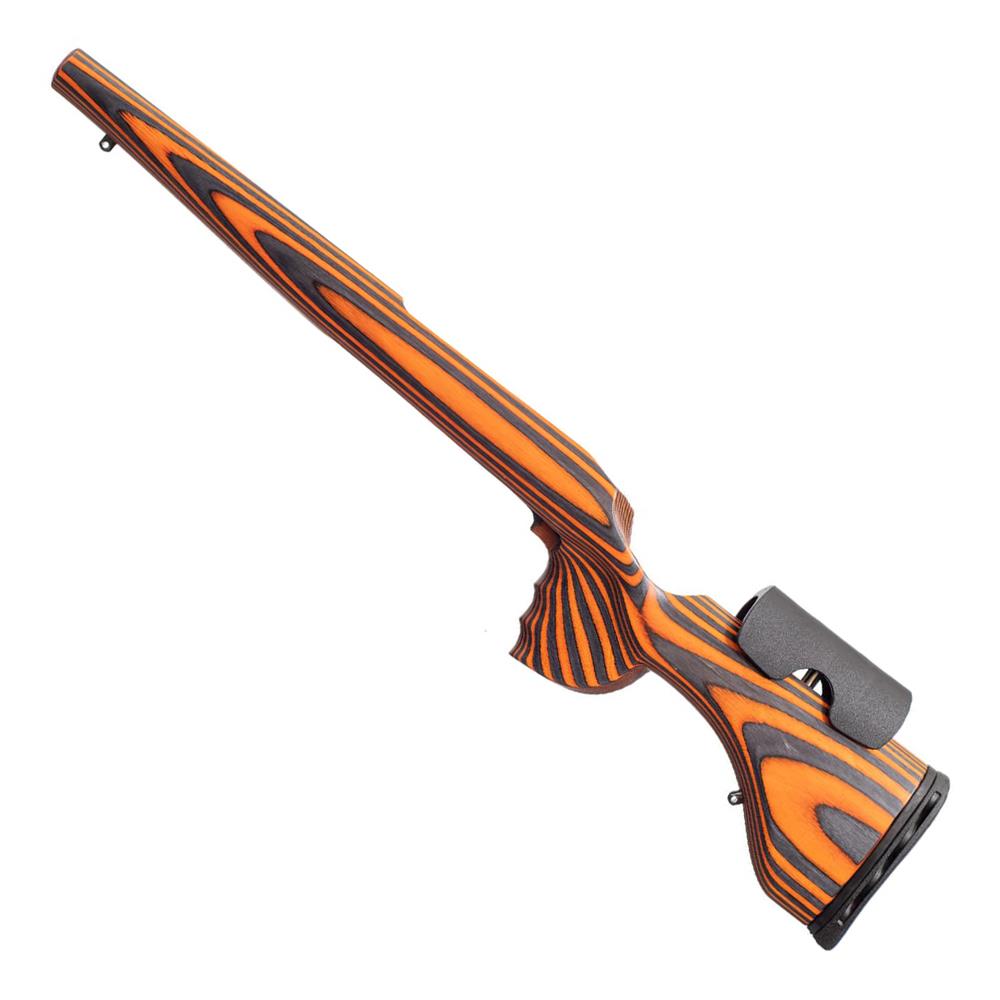 SPORTSMAN GRS Hunter Light stock for Blaser R8 in orange and black, featuring ergonomic design and high-quality finish.