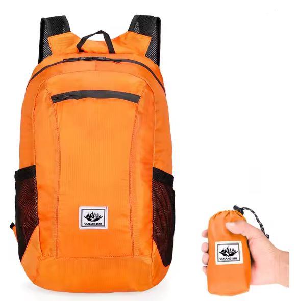 Ultralight portable foldable backpack for mountaineering and outdoor adventures, made by ALIEXPRESS, shown in a compact, foldable design.