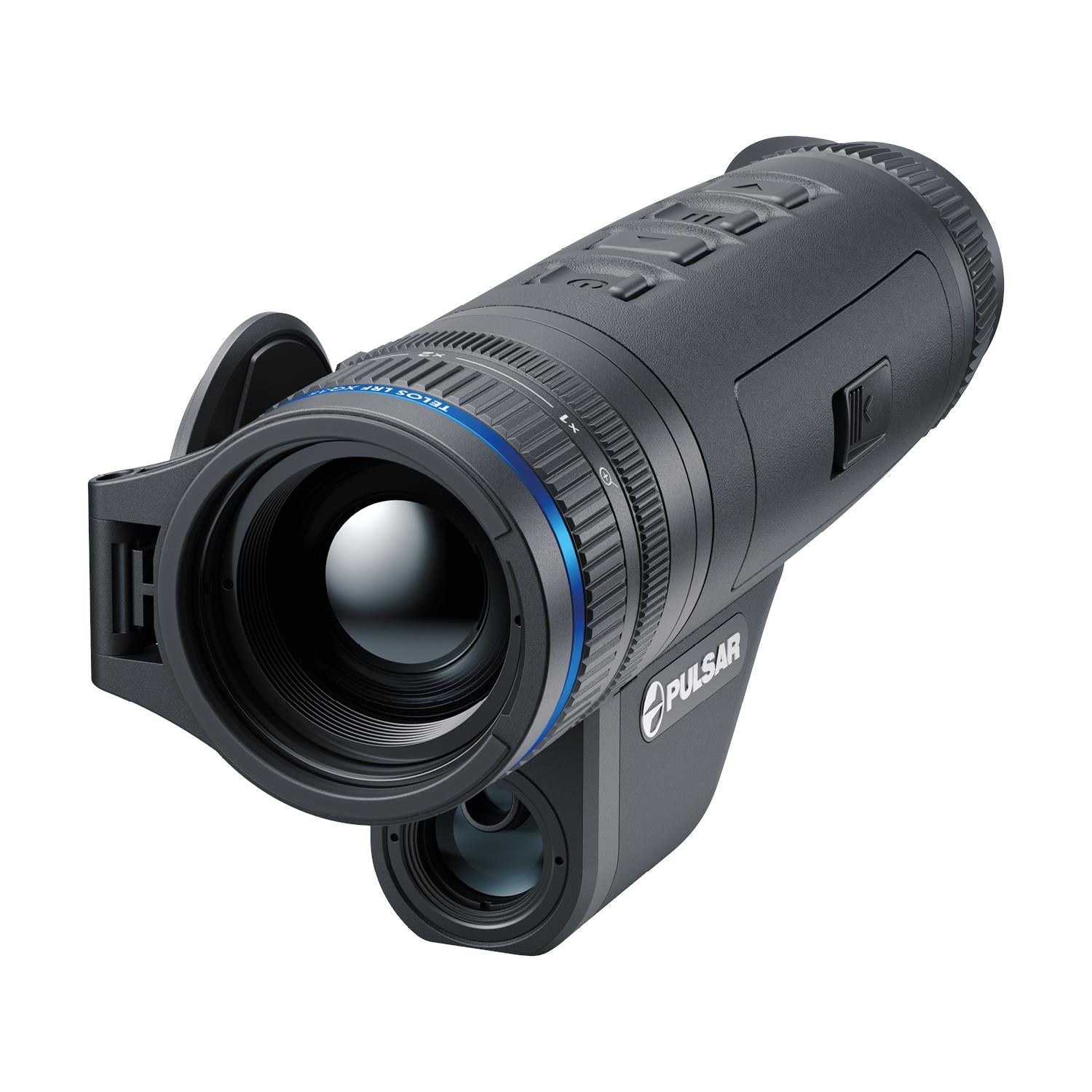 TJACKS Pulsar Telos XQ35 LRF thermal monocular with laser rangefinder, 384x288 sensor, 1300m detection for night vision scopes