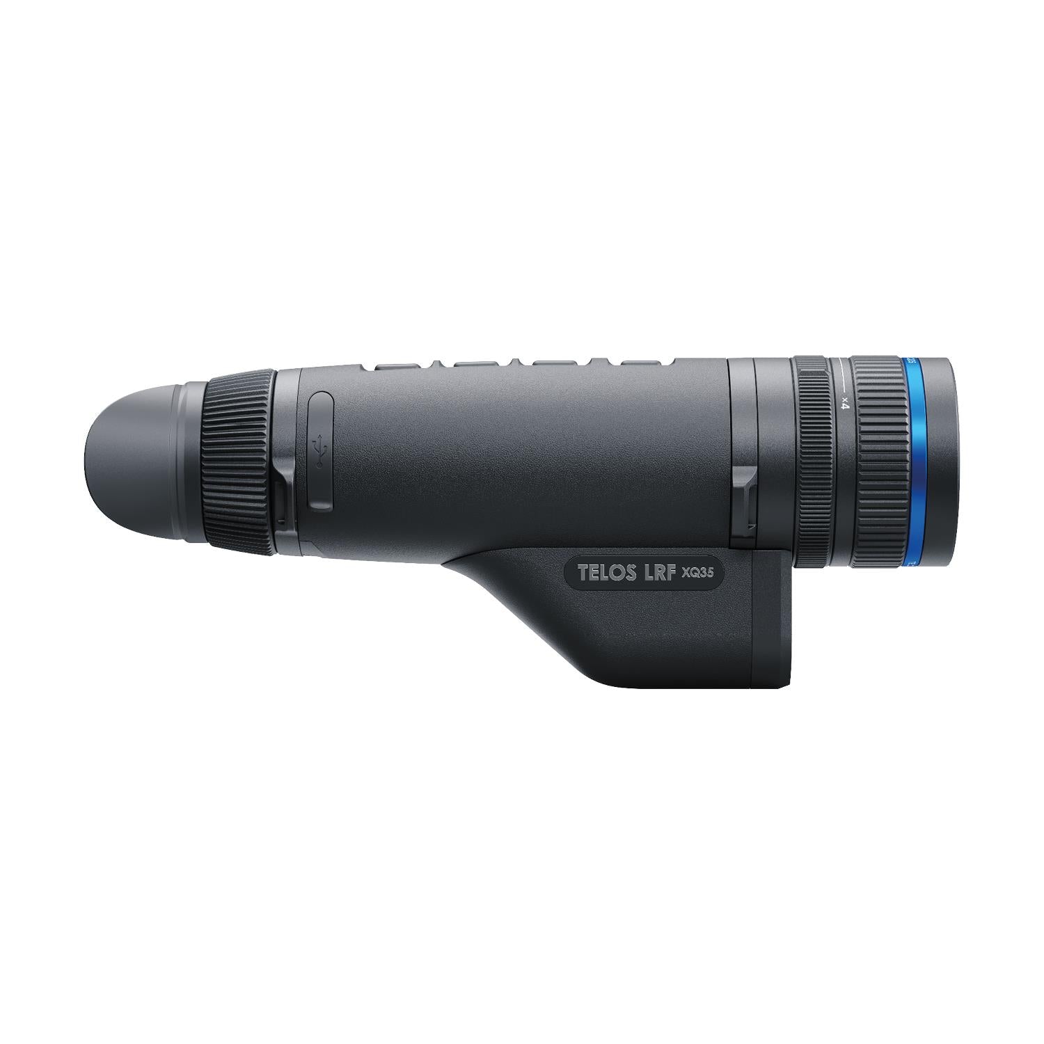 TJACKS Pulsar Telos XQ35 LRF Thermal Monocular with laser rangefinder, 384x288 sensor, 1300m detection for night vision.