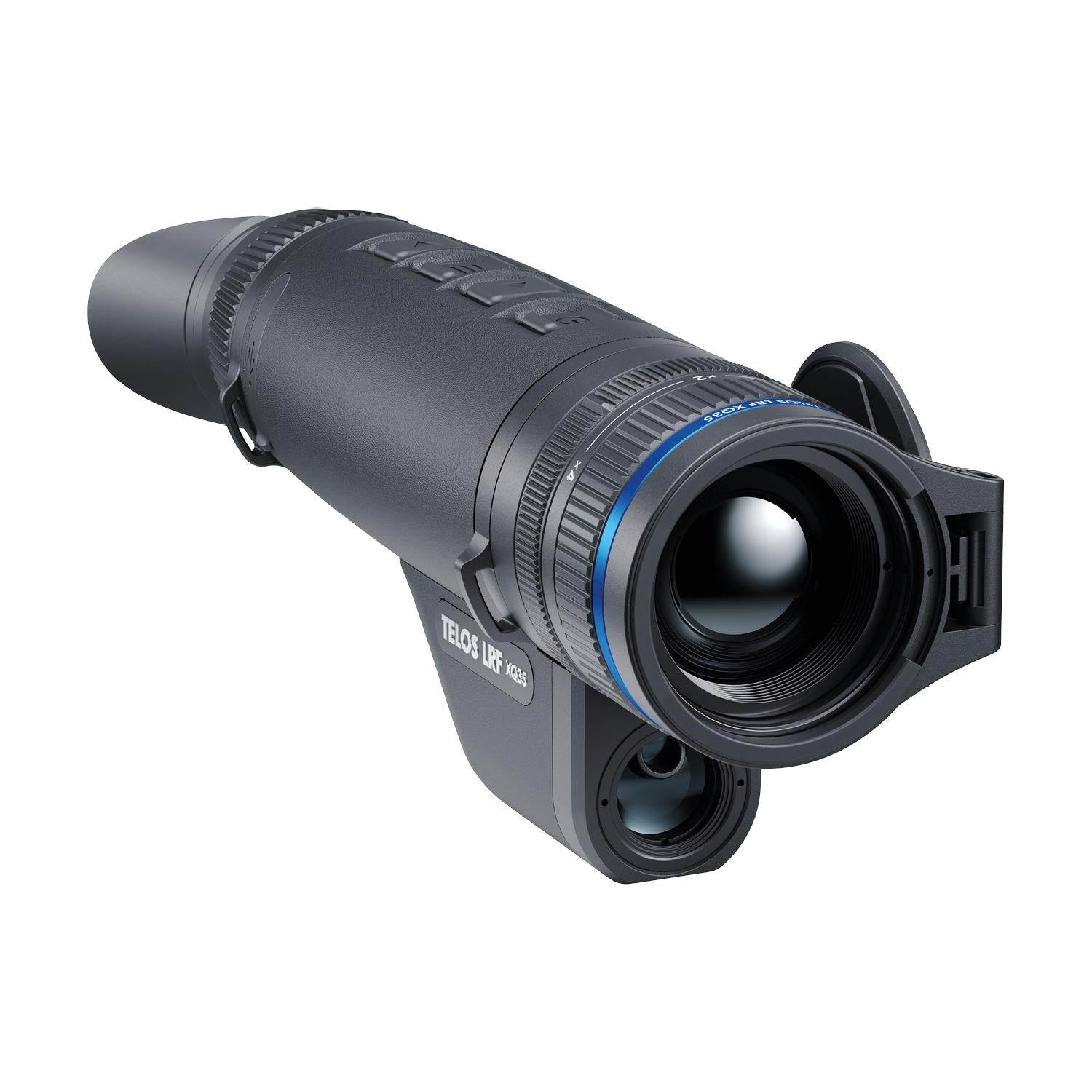 TJACKS Pulsar Telos XQ35 LRF thermal monocular with laser rangefinder, 384x288 sensor, 1300m detection for night vision scopes