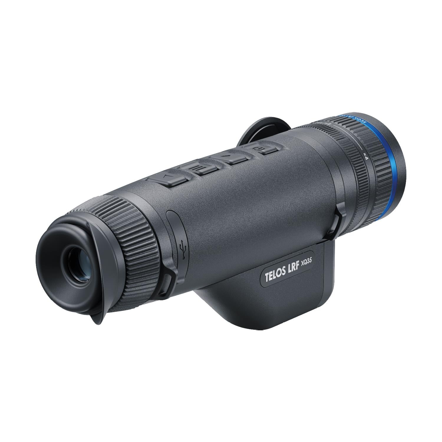 TJACKS Pulsar Telos XQ35 LRF thermal monocular with laser rangefinder, 384x288 sensor, 1300m detection, night vision scope