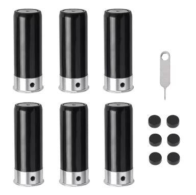 Black 12GA dummy round clay pigeon target for practice training with 6 bullets, designed by ALIEXPRESS.