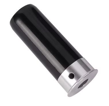 Black 12GA dummy round practice training clay pigeon with 6 bullets, designed for shooting practice and training.