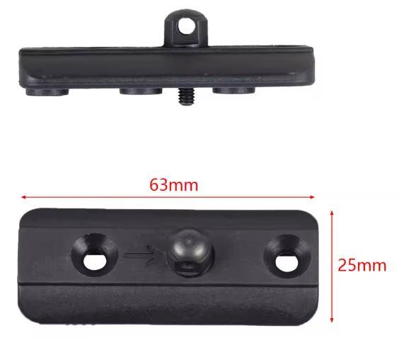 ALIEXPRESS KeyMod swivel stud bipod mount for rifles, provides stable attachment for bipods on firearm accessories.