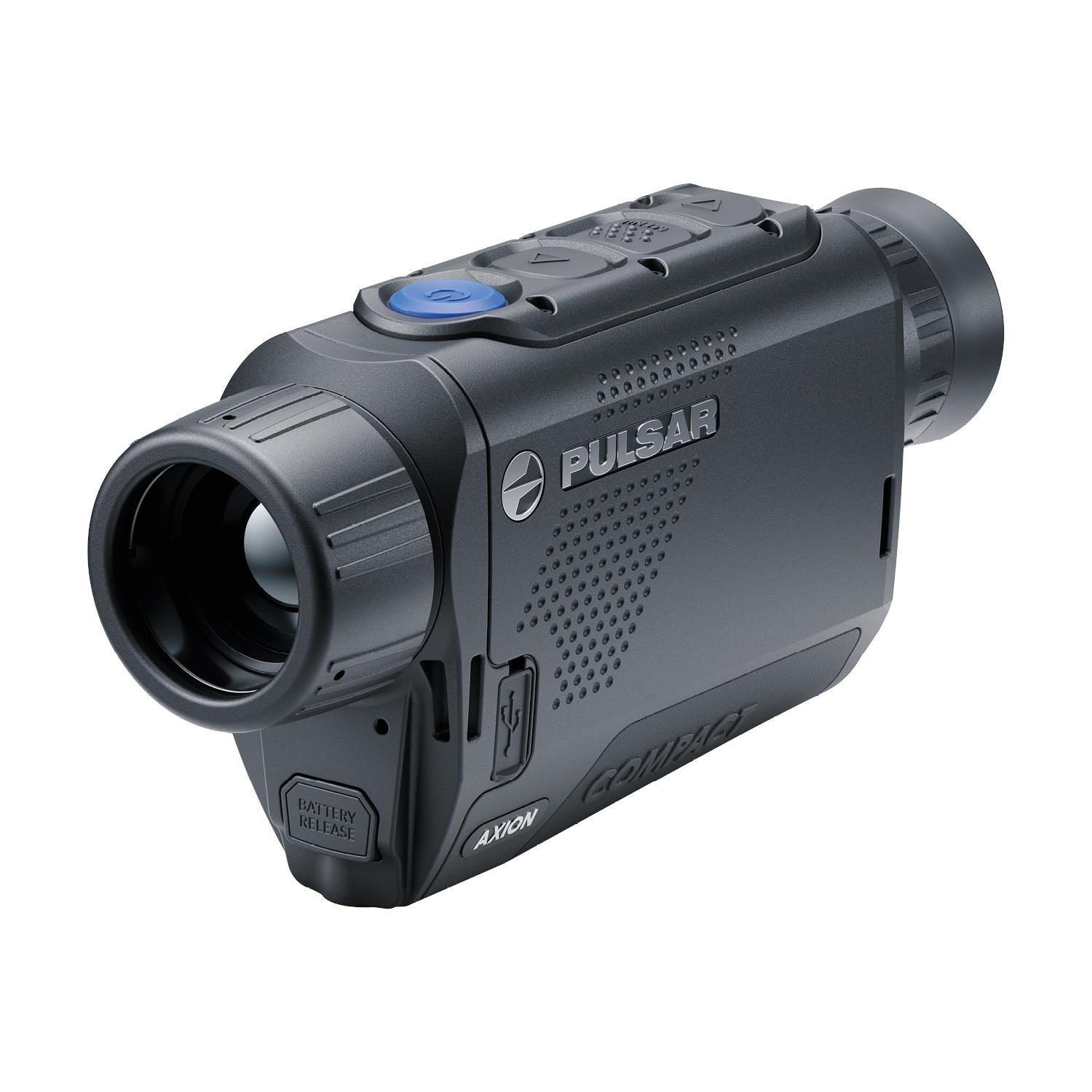 Pulsar Axion Compact Thermal Monocular XG30 by TJACKS, compact thermal spotter with high-resolution thermal imaging display.