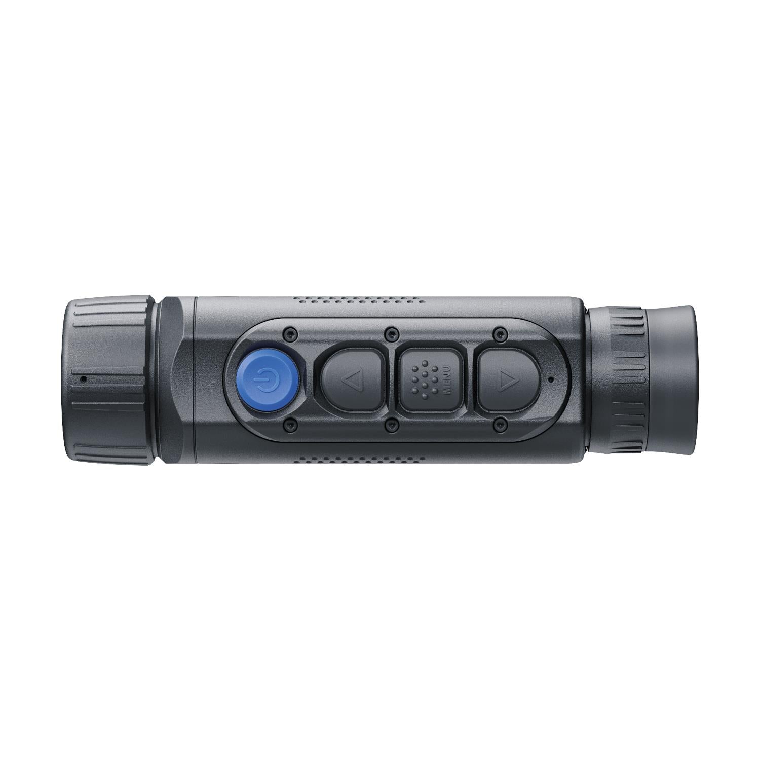 TJACKS Pulsar Axion Compact Thermal Monocular XG30 thermal spotter showing handheld device with thermal imaging display