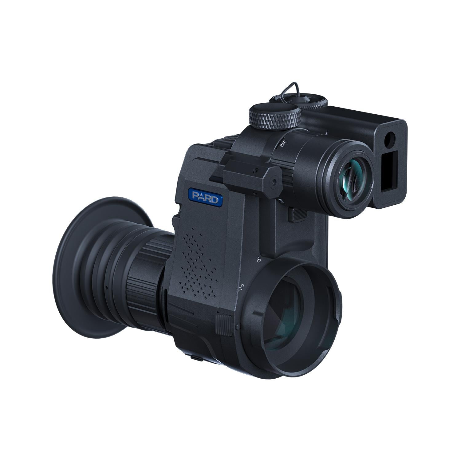 ROTHERY Pard NV007SP2 4K LRF night vision add-on with lens and controls for enhanced visibility in low light conditions.