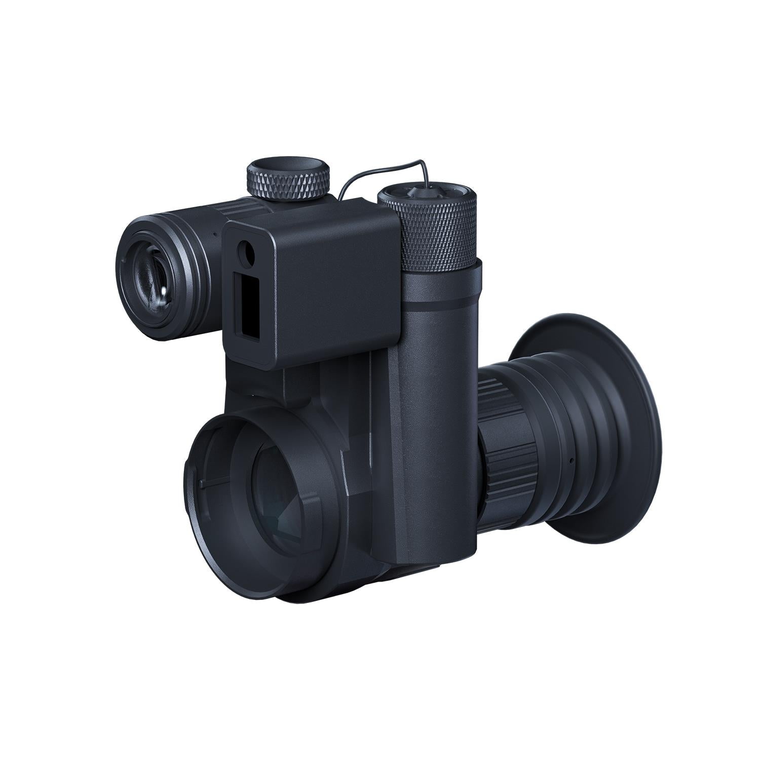 ROTHERY Pard NV007SP2 4K LRF night vision add-on with lens and controls, designed for enhanced low-light visibility.