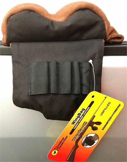 Simon Window Rifle Rest Bench Bag for stable support during shooting, designed for use with rifle rests, bipods, and tripods.