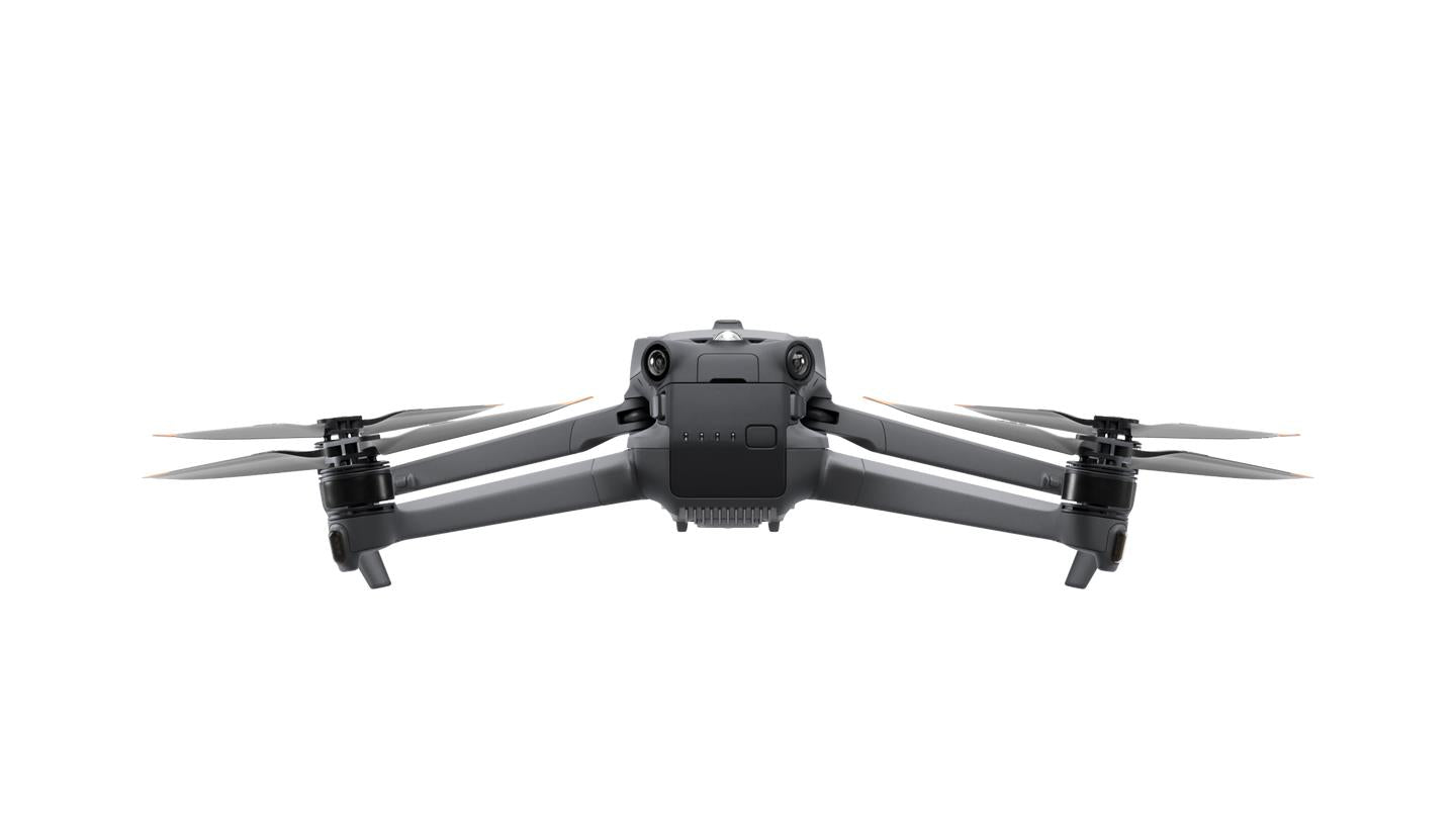 Midwhich DJI Mavic 3T Thermal Drone with dual cameras and compact design, showing the drone flying outdoors with thermal imaging capabilities.