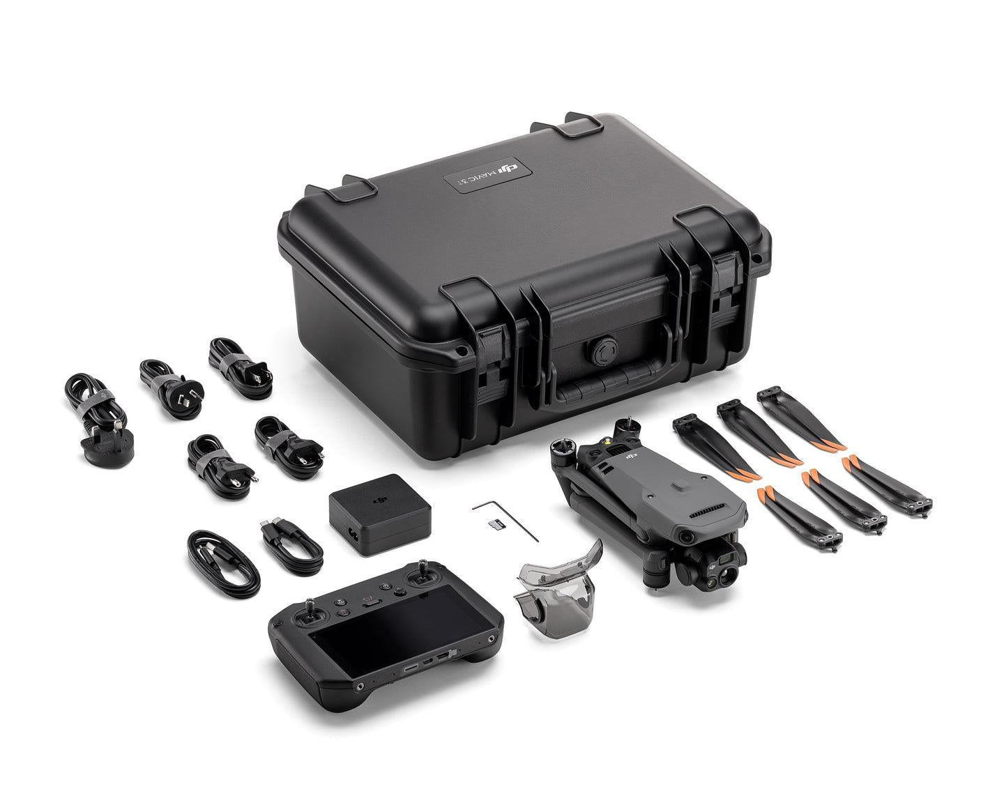 DJI Mavic 3T Thermal Drone with camera and propellers, designed for aerial thermal imaging by MIDWHICH.