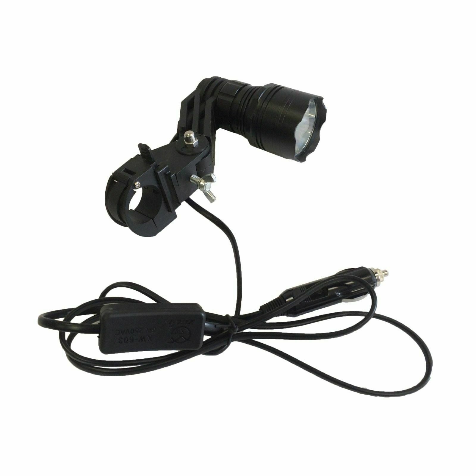 Handheld and scope-mounted LED CREE T6 hunting torch kit by MONICA, featuring a bright LED flashlight for outdoor hunting.