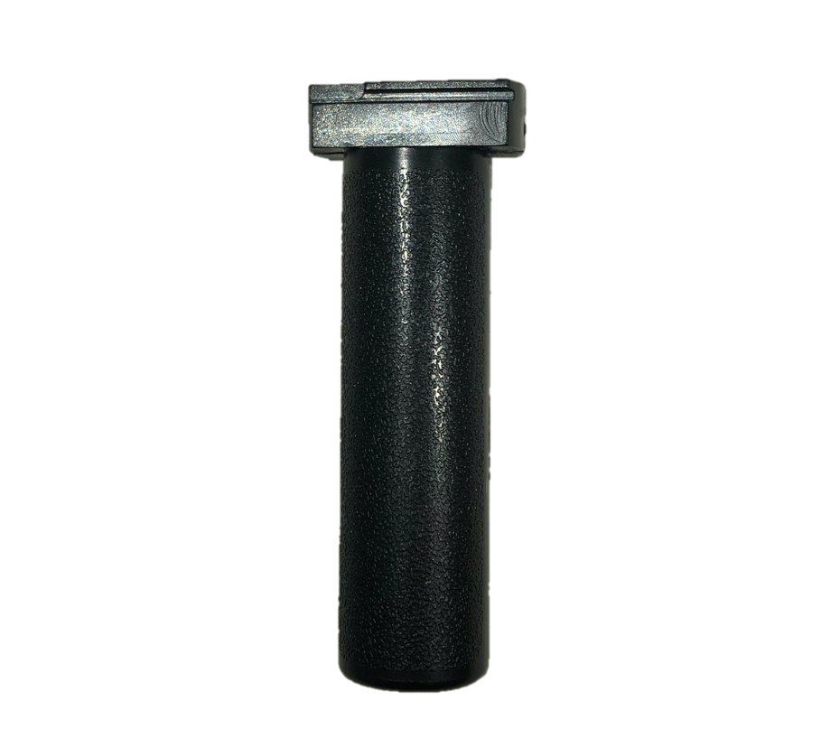 Quick release handle for scope lamps by Monica, showing the durable metal handle with quick-release mechanism for easy adjustments.