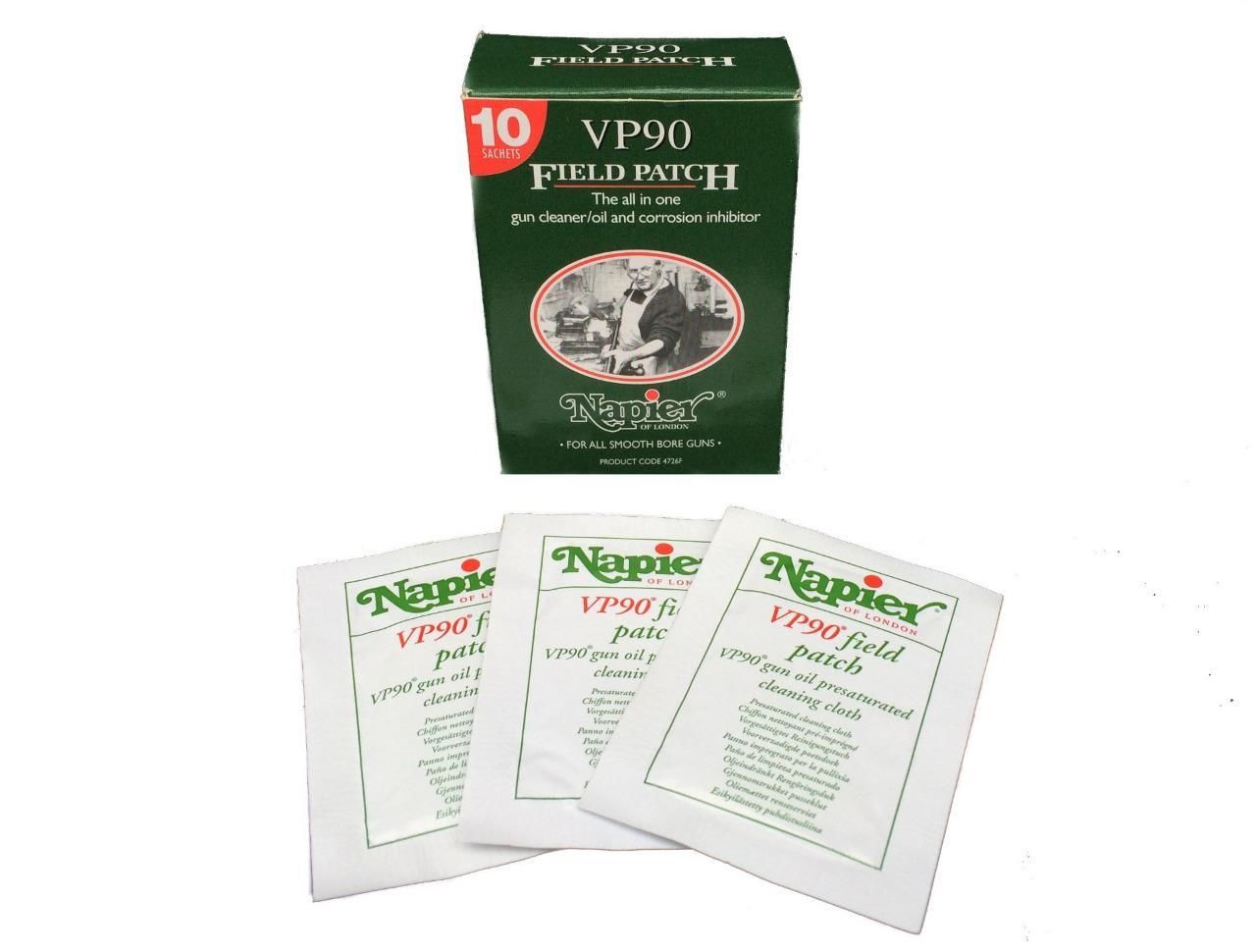Set of 10 Rothery Napier Field Cleaning Patches, small fabric patches for cleaning and maintenance purposes.