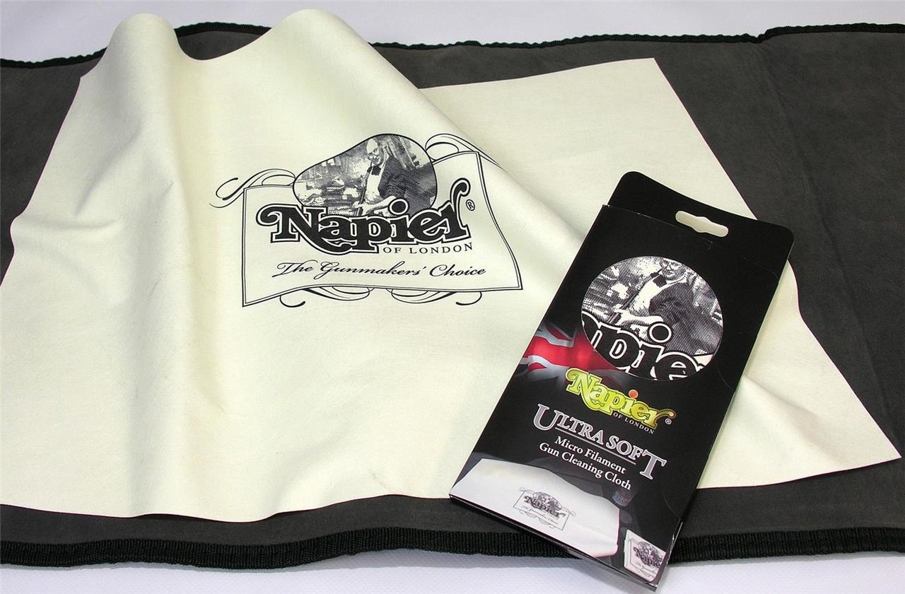 NAPIER Ultra Soft Cleaning Cloth in blue, showing its plush, gentle fabric suitable for delicate surfaces and cleaning tasks.