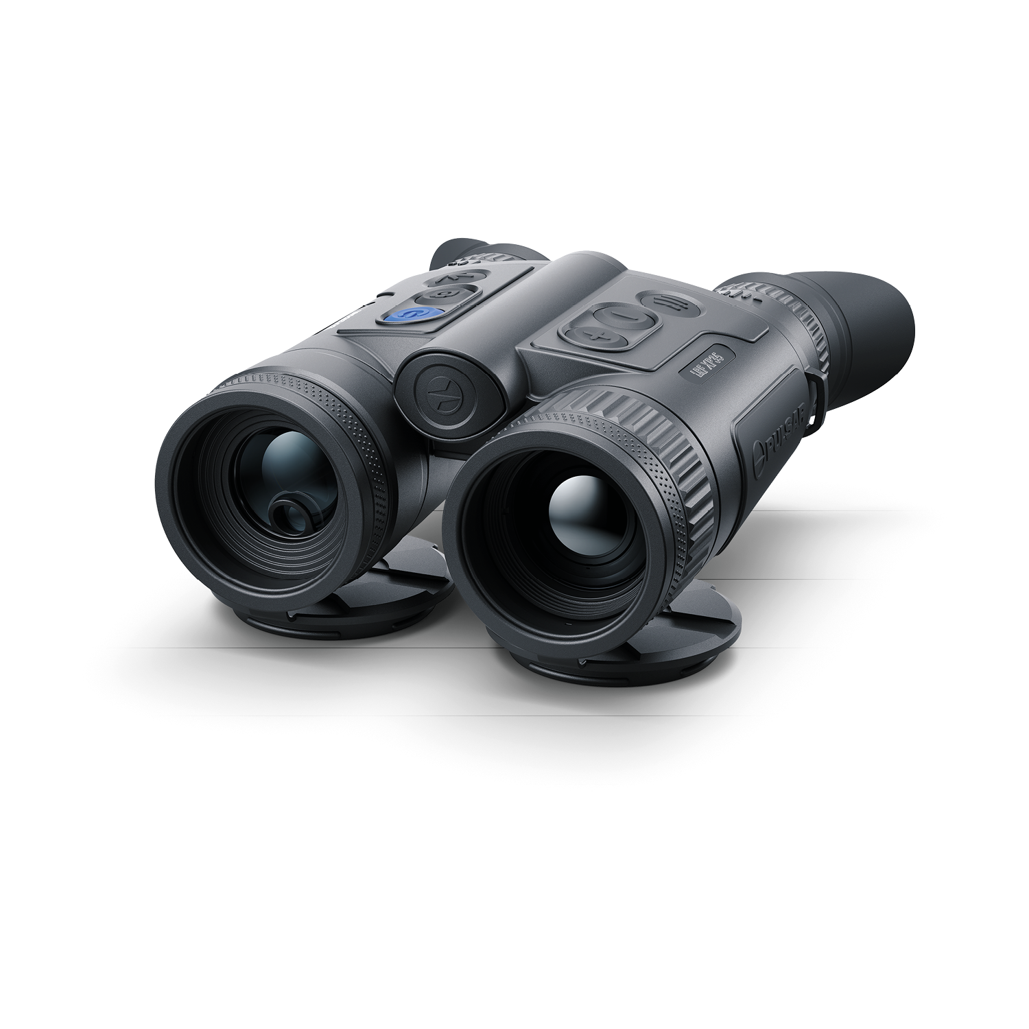 Pulsar Merger LRF XP35 outdoor laser rangefinder by TJACKS showing its compact design and measurement display.