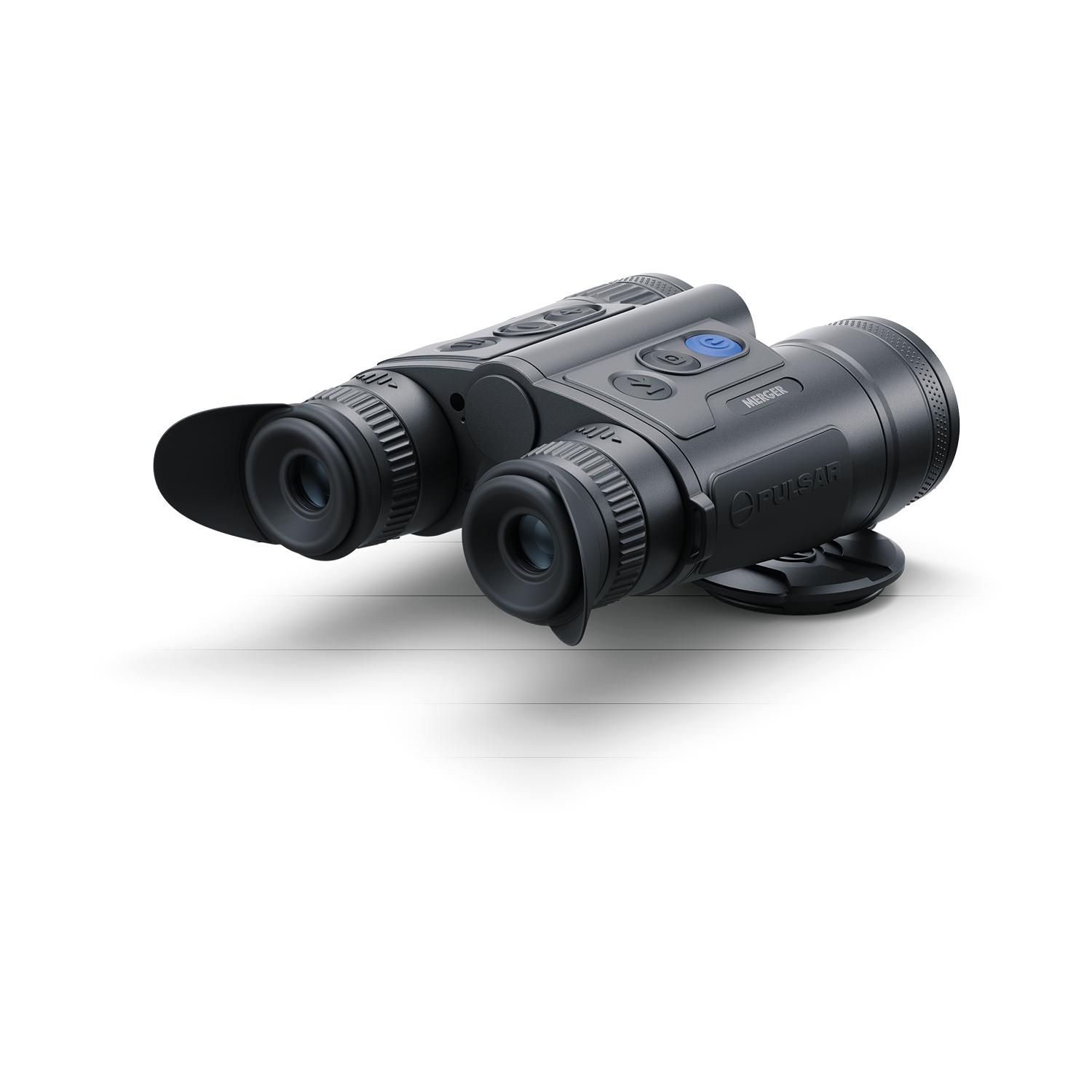 Pulsar Merger LRF XP35 handheld laser rangefinder by TJACKS with compact design and ergonomic grip.